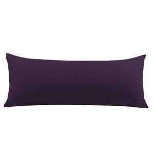 Body Pillowcase with Zipper Closure Microfiber 20"x48" Plum